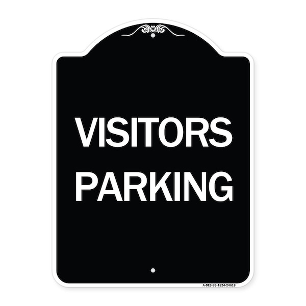 Signmission Visitors Parking Heavy-Gauge Aluminum Architectural Sign, 24" x 18", BS-1824-24618 A-DES-BS-1824-24618 - main